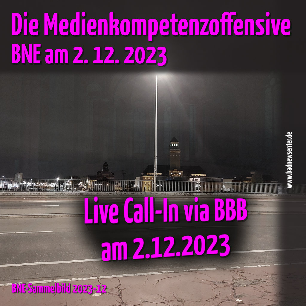 Titelbild der BNE-Sendung Die Medienoffensive